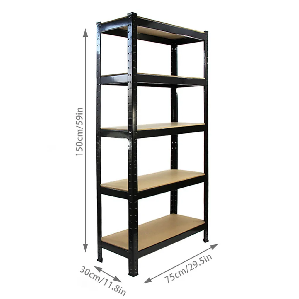 

Storage Rack 5 Tier Metal Warehouse Shelves Large Capacity Commercial Garage Organize Shelving