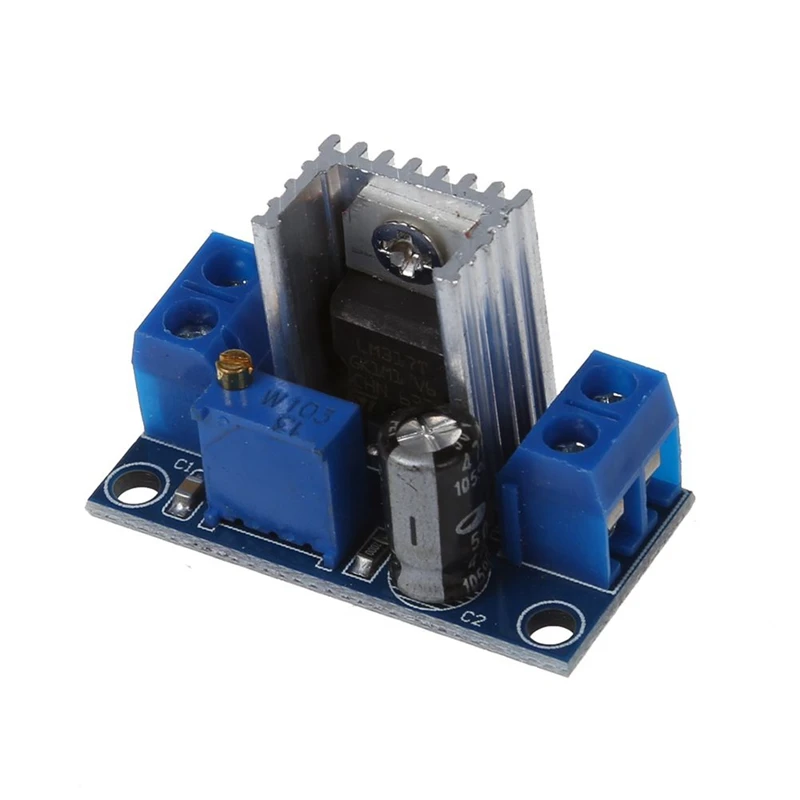 5 Pcs 1.5V AA Battery Slot Holder Case Black &amp 1 LM317 DC-DC 1.5A 1.2-37V Converter Step Down Power Supply Module |