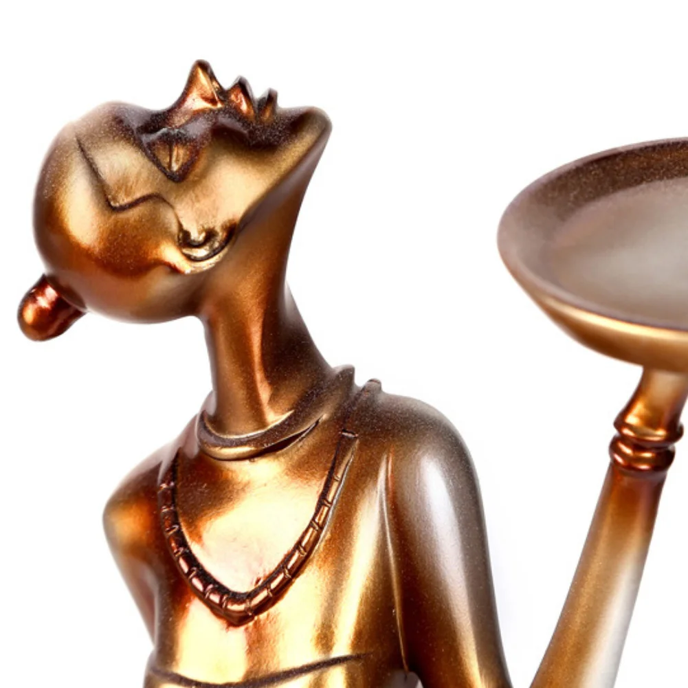 1Pair Vintage Abstract Lady Candle Holder Statue Sculpture Candlestick Party Weeding Decoration Accessories Home Decor
