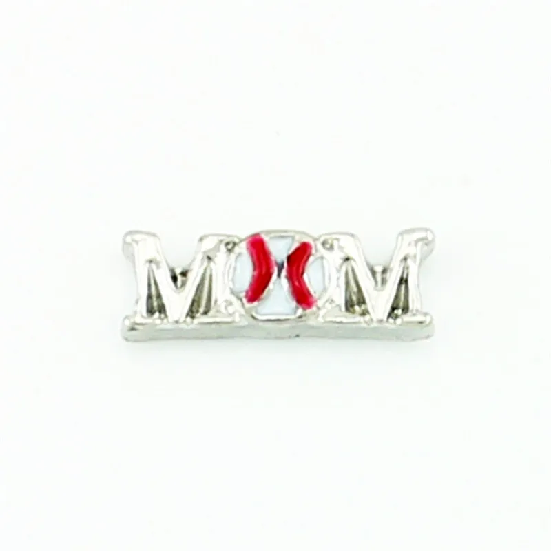 Слово Футбол Бейсбол Хоккей Мама плавающие амулеты для DIY Jewelr живые Стеклянные