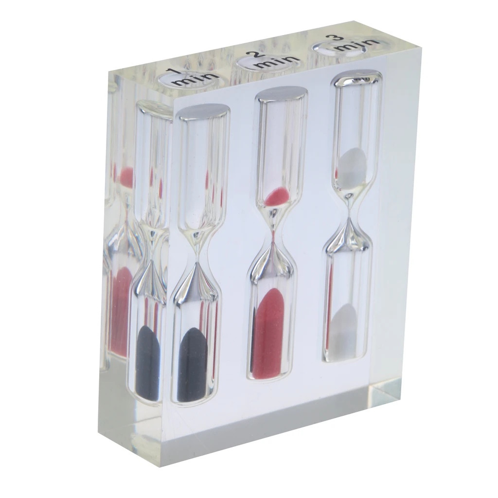 Три в одном акриловые песочные часы таймер для яиц кухонные украшение дома | Дом и