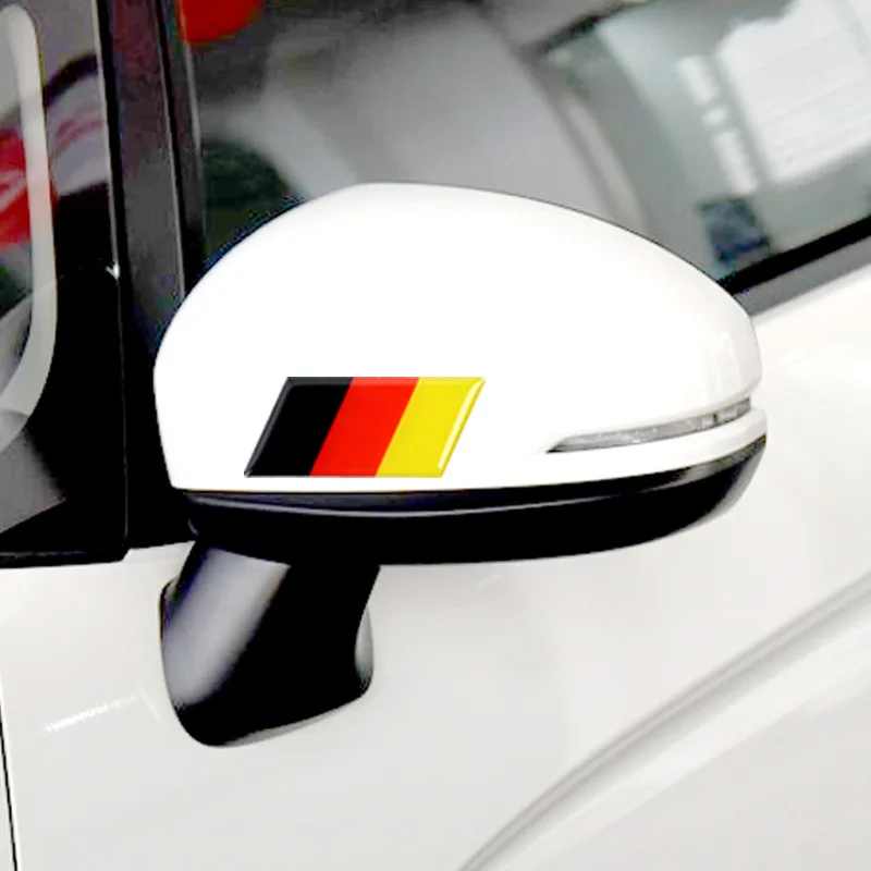 

Germany Russia France Italy National Flags Emblem Car Stickers for Auto Doors Rearview Mirrors Tail Trunk PVC Automobiles Decals