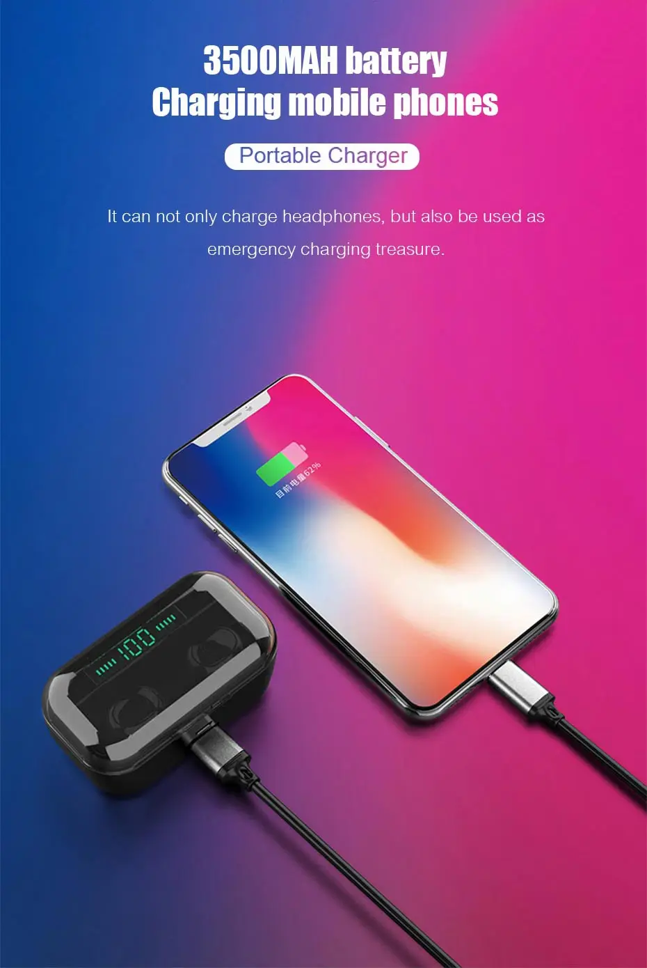 Наушники Bluetooth для samsung Galaxy S10 Lite 5G S10e S9 S8 Plus Note 10 9 8 Беспроводные Наушники-капельки с зарядным устройством+ микрофон