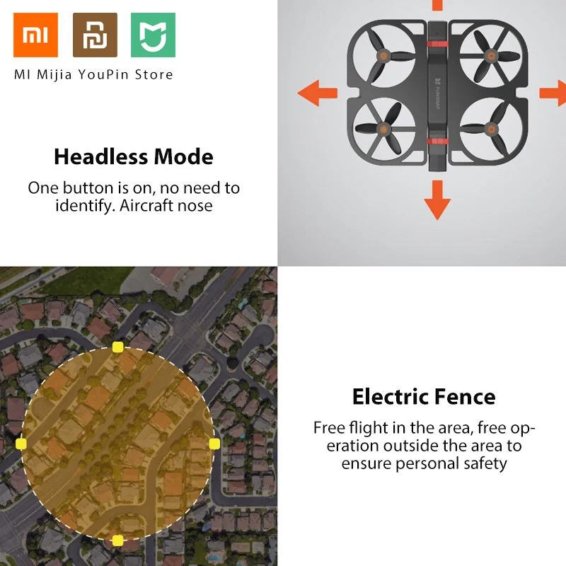 Xiaomi Idol Интеллектуальный самолет Ai распознавание приложение управление аэрофотосъемка 1080P жесты фото складной портативный беспилотный пульт дистанционного управления