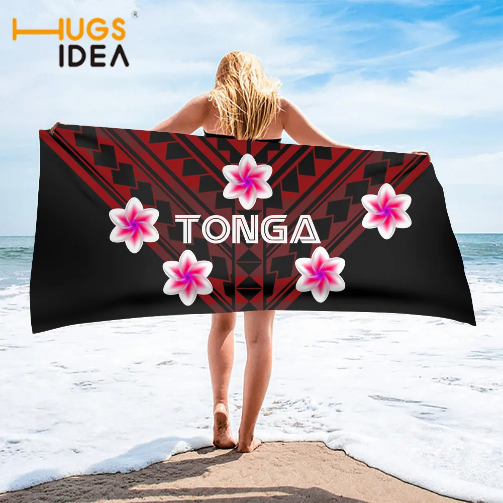 

Полотенце для душа HUGSIDEA Tonga с принтом племени и плюмерии, полотенце для сухого лица, рук, тела, полотенце для взрослых, йоги, тренажерного зал...