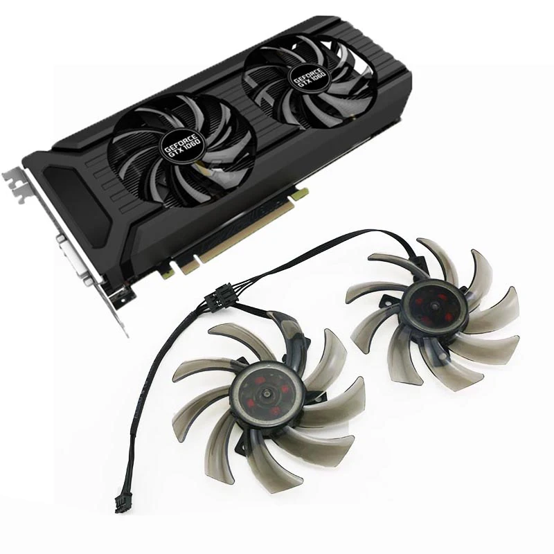 Новый 85 мм GA91S2U FDC10H12S9-C для замены Palit GeForce GTX 1070 Ti 1060 1080 GTX1060 Двойная видеокарта 4Pin