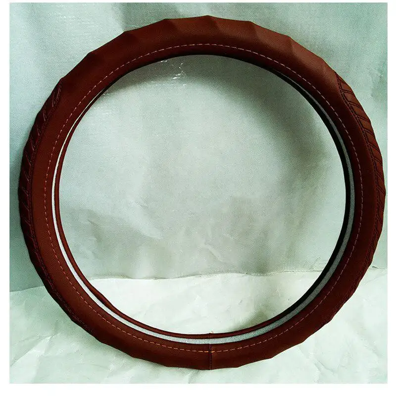 Микрофибра тиснение Универсальный 38 мм крышка рулевого колеса автомобиля