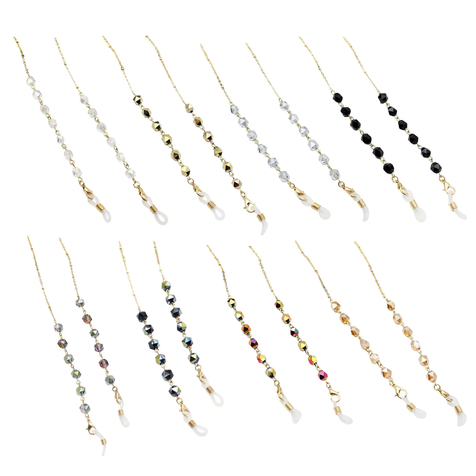 

Цепочки для маскировки солнцезащитных очков для женщин, цепочки для очков с кристаллами, шнурок для очков для чтения, ремешки для хранения о...