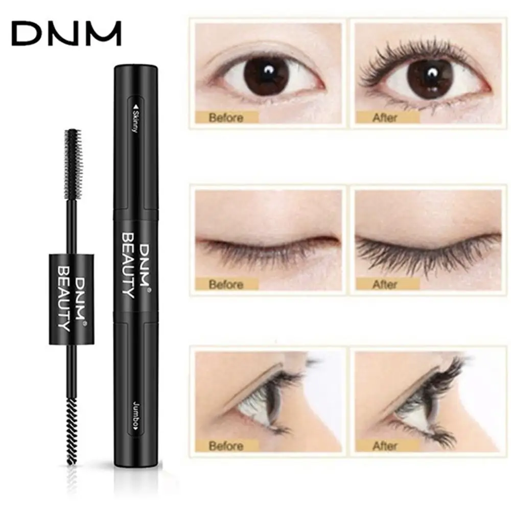 Тушь для ресниц с двойной головкой 10 мл 4D водостойкая удлиняющая густая