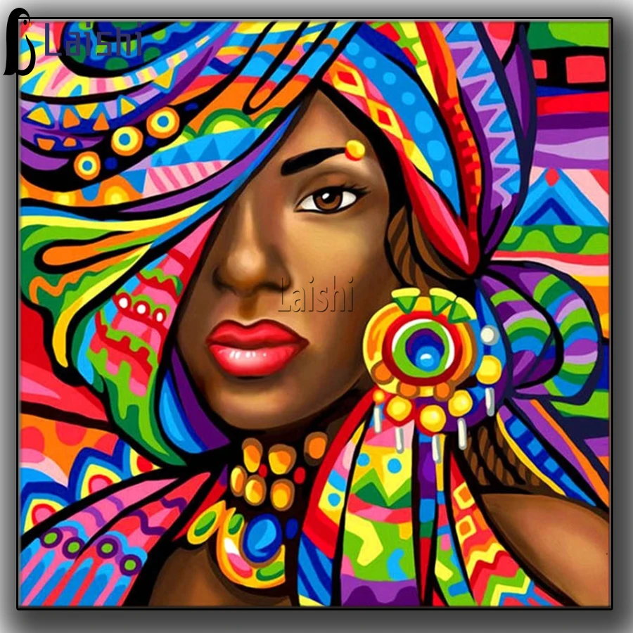 Камни в форме ромба изображение с круглыми алмазами Doodle цвета африканском стиле