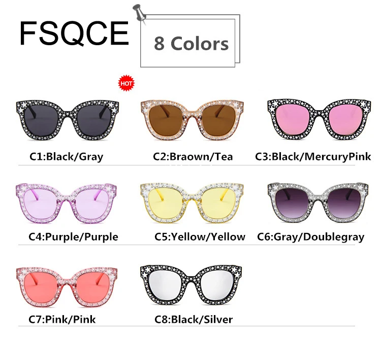 Солнцезащитные очки Beyonce брендовые дизайнерские солнцезащитные с пентаграммой