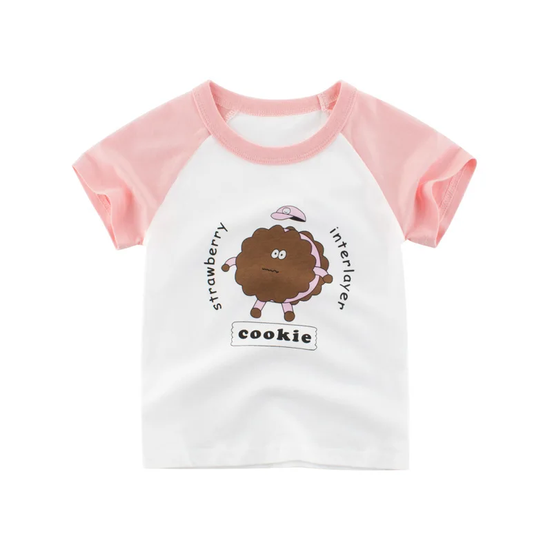 Одежда для маленьких девочек летняя новая стильная модная детская футболка с