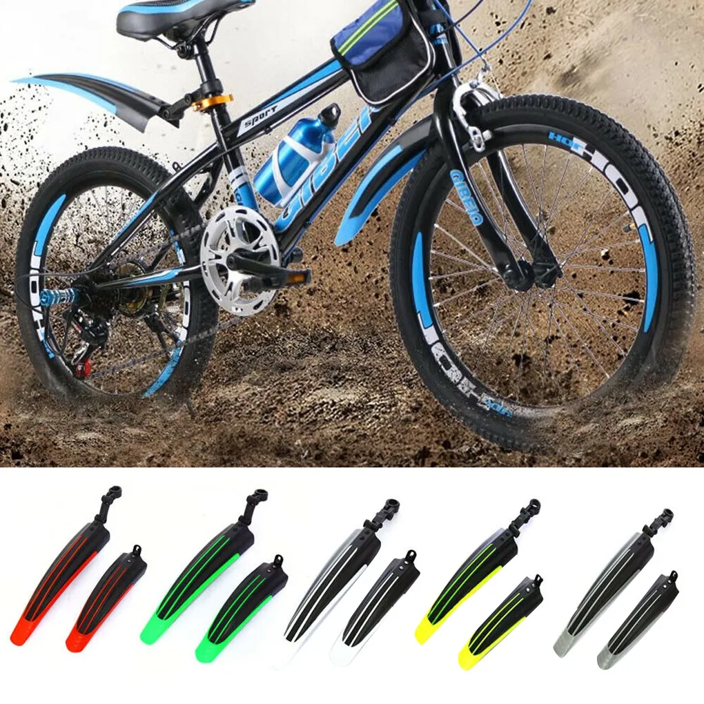 

1 Pair Bicycle Front Rear Mud Guards Mountain Bike Tire Wheel Fenders Cycling Acessories 20-26 Universal New