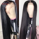 Малазийские прямые волосы 13X4, кружевной передний парик без повреждений, плотность 180%, арабилла предварительно выщипанная линией волос, парики из человеческих волос