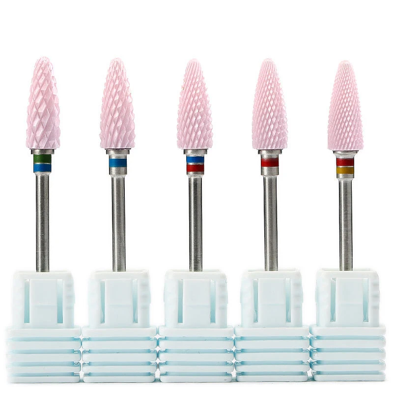 

Ceramic Carbide Nail Drill Bit Set Diamond Milling Cutters Pedicure For Electric Drill Machine Manicure Accessories Nail Tools