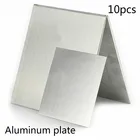 Алюминиевая пластина 1 мм * 100 мм * 100 мм, алюминиевая пластина, лазерная резка, металлическая пластина с пленкой, 10 шт.