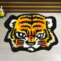 new arrival tiger bathroom mat animal art flocking rug non slip absorbent bath toilet door mats living room carpet