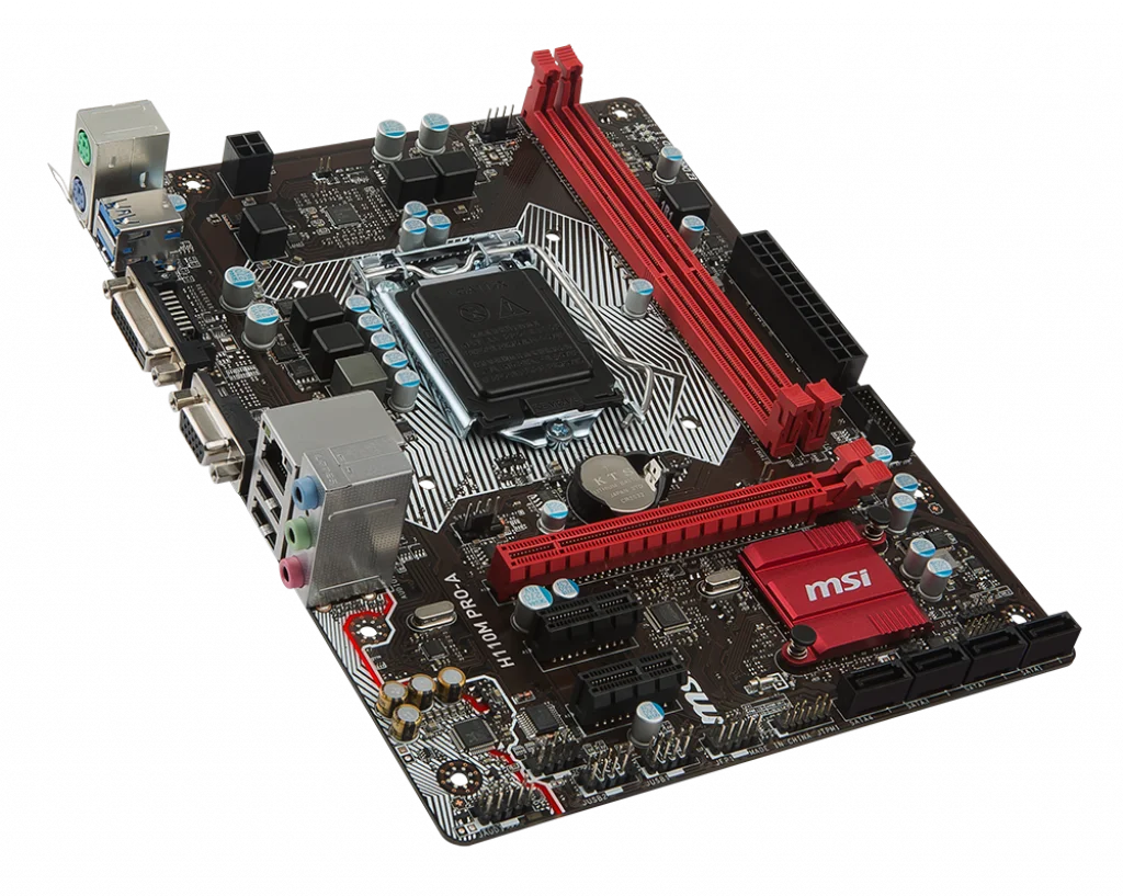 Материнские платы для настольных ПК MSI H110M LGA 1151/DDR4 Intel H110 поддерживает 6/7 SATA III