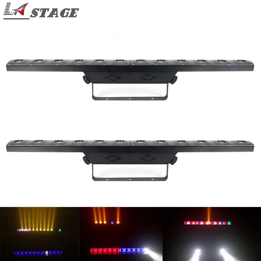 Free Shipping 2pcs/lot 2018 Newest 12x3W 2in1 Led Bar Light 72pcs RGB 3in1 SMD 5050 LED Wall Washer Floodlight | Освещение