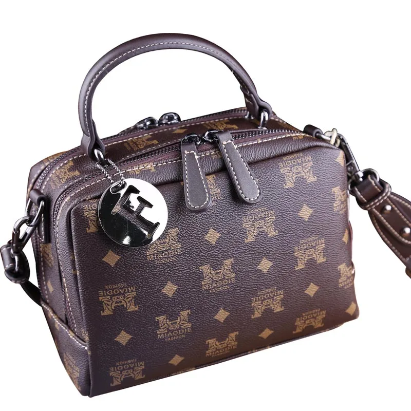 

Genuine Leather Women Flaps 2021 New Fashion Classical Prints Crossbody Bag Ladies Famous Handbags Sac De Luxe Femme Marque Cc