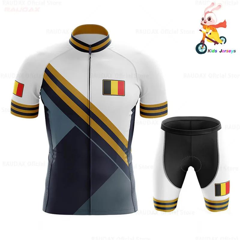 Новинка 2021 Детская летняя одежда из Джерси для велоспорта в Бельгии велосипедная