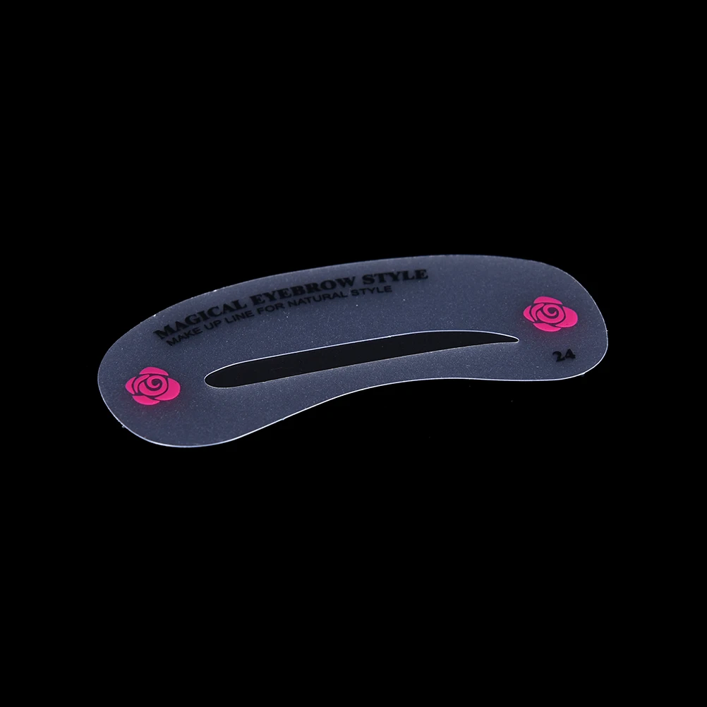 

24 Pcs/lot Eyebrow Grooming Card DIY Reusable Eyebrow Drawing Guide Card Brow Grooming TemplateMake Up Tools