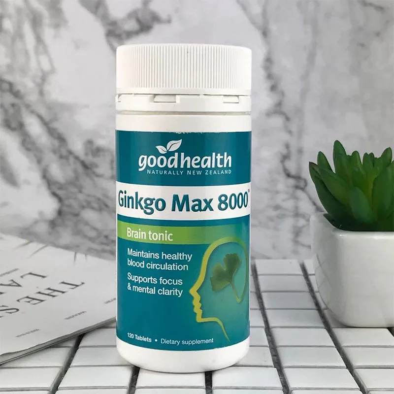 Хорошее здоровье Ginkgo Max 8000 мг 120 капсул тоник для мозга витамин брахми функция