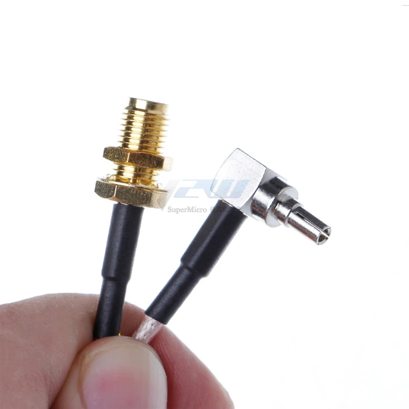 SMA типа Мама к CRC9 разъем под прямым углом кабель RG316 Pigtail K/CRC9 JW Высота каблука 10 см