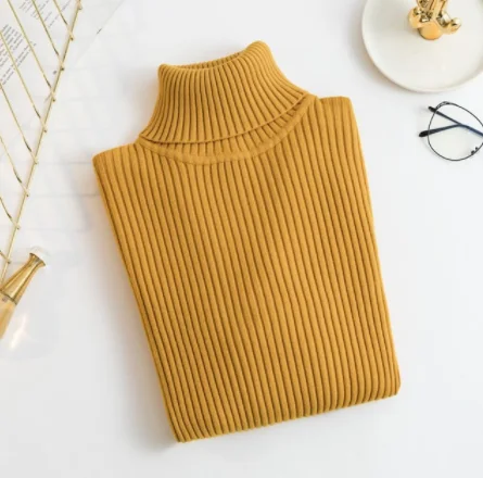 Marwin New-coming Autumn Winter more colorTurtleneck Pullovers Sweaters Primer shirt long sleeve Short Korean Slim-fit tight sw | Женская