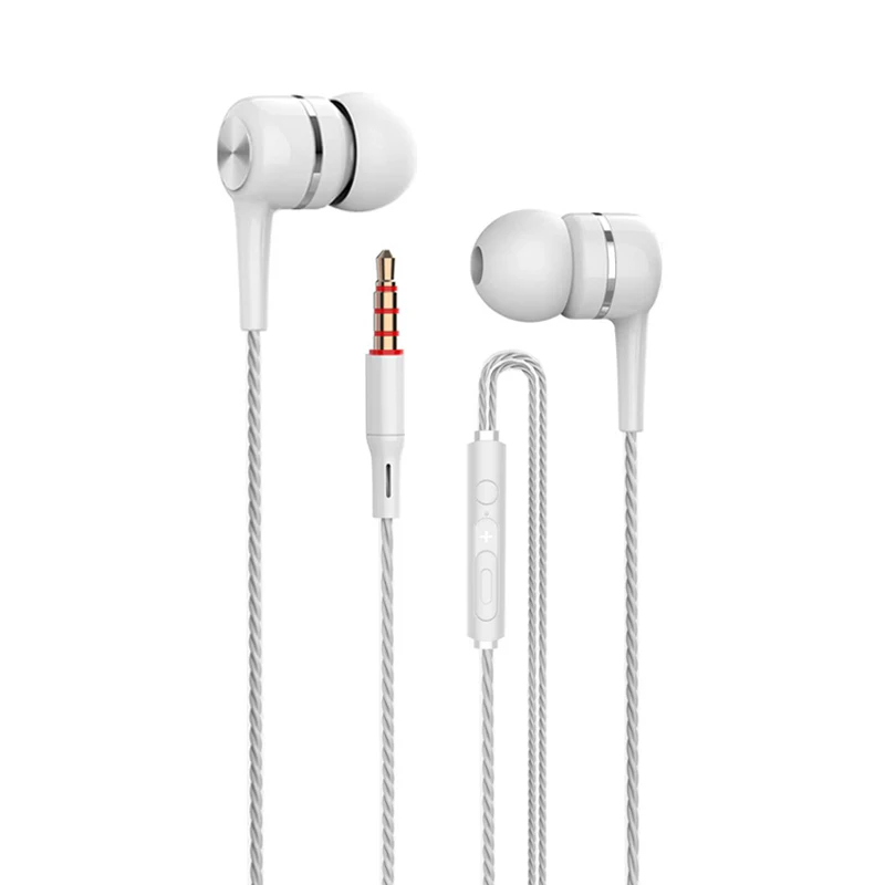White upgrade VPB S12 спортивные наушники,, проводные, супер бас, 3,5 мм, трещины, красочные, гарнитура, вкладыши с микрофоном, свободные руки для samsung - Цвет: White upgrade