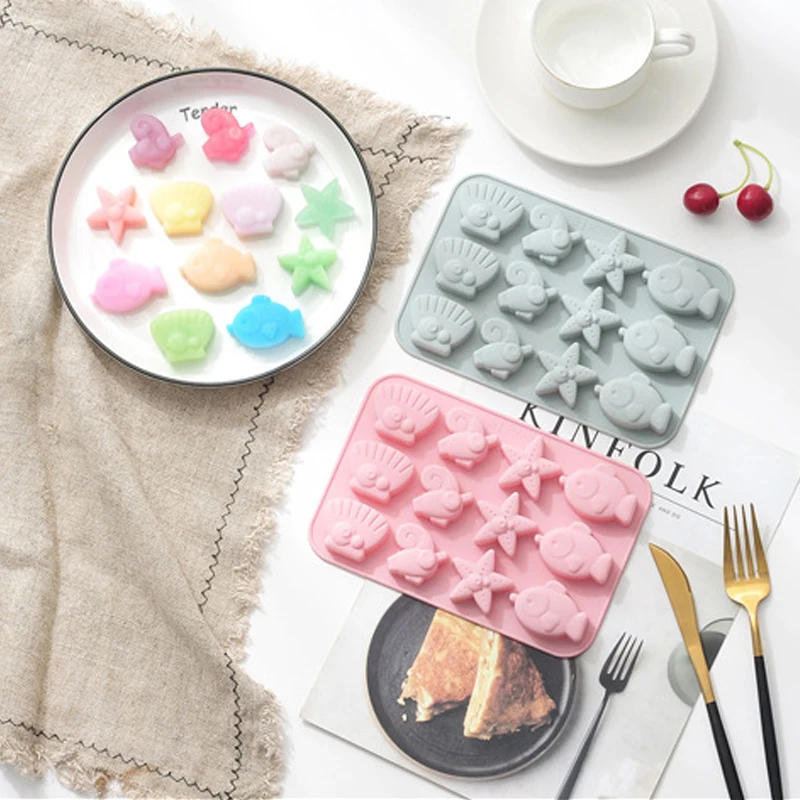 1 шт. морская Морская звезда узор в виде маленькой рыбы дизайн Пищевая