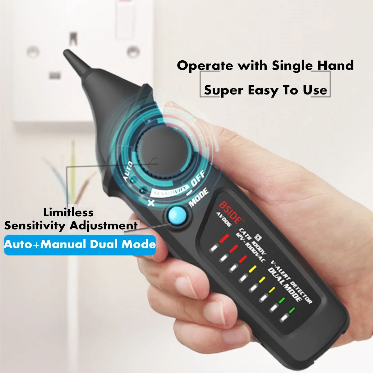 Детектор напряжения переменного тока розетка для розетки NCV бесконтактный