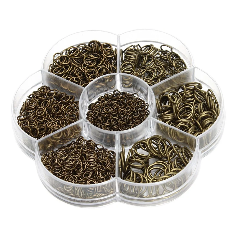 

1450Pcs Round Diameter 2-10mm Hoops Earring Wires Connectors Closed Rings for DIY Jewelry Making Accessories