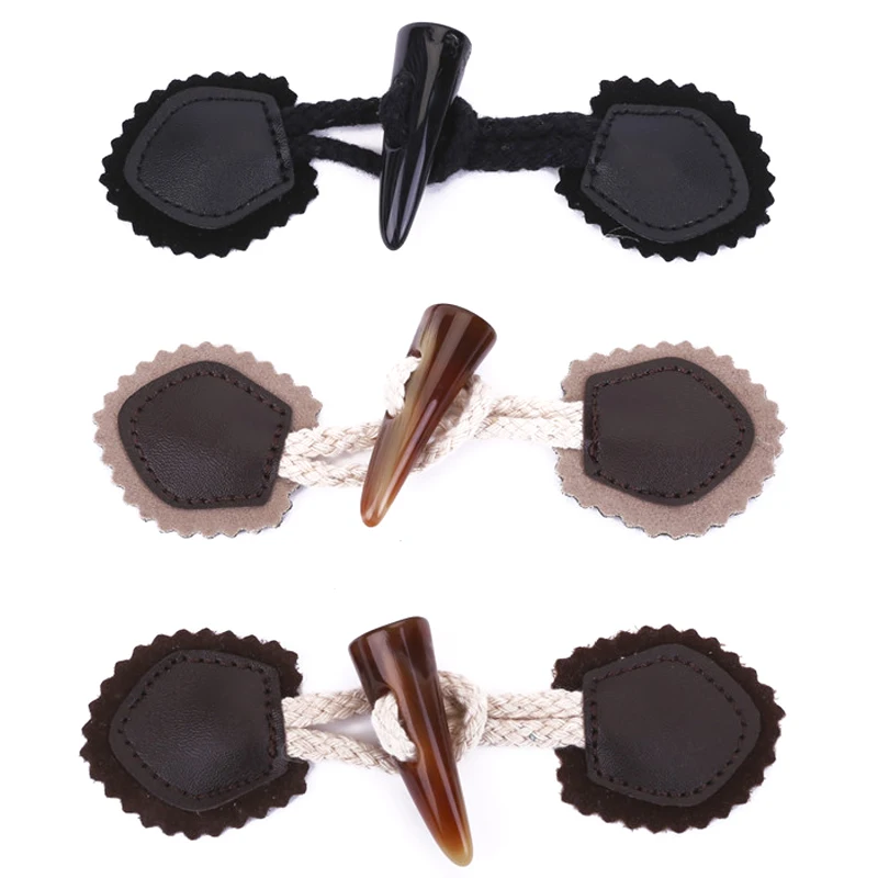 1 шт. винтажные деревянные кожаные спортивные пуговицы для рукоделия куртки