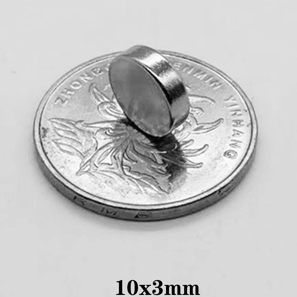 

10~200pcs Permanent NdFeB Super Strong Powerful Magnets 10x3 mm N35 Round Magnets 10x3mm Neodymium Magnet Dia 10*3 mm Circular10