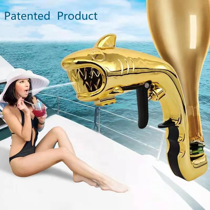 

2022 Beer Champagne Gun Spray Wine Pistol Caliber Adjustable Bar Wedding Beach Celebration Party Atmosphere Props Dispenser
