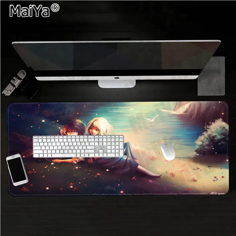 

Maiya Boy Gift Pad Howls Moving Castle Large Mouse pad PC Computer mat Free Shipping Large Mouse Pad Keyboards Mat