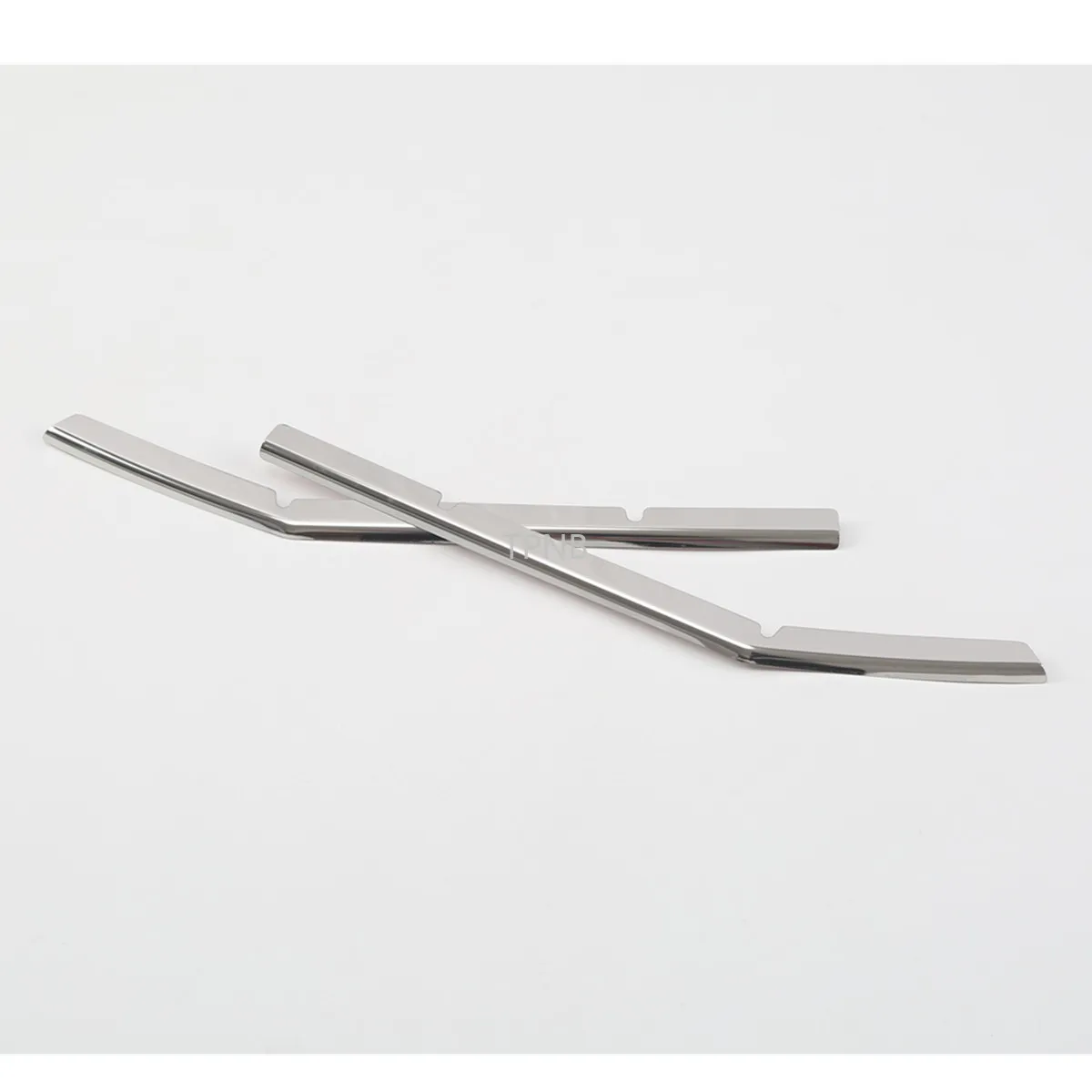 2 шт./комплект Нержавеющая сталь Блестящая серебристая полоса для нижней сетки средней части для Toyota Land Cruiser Prado 150 FJ150 2018 Аксессуары на.