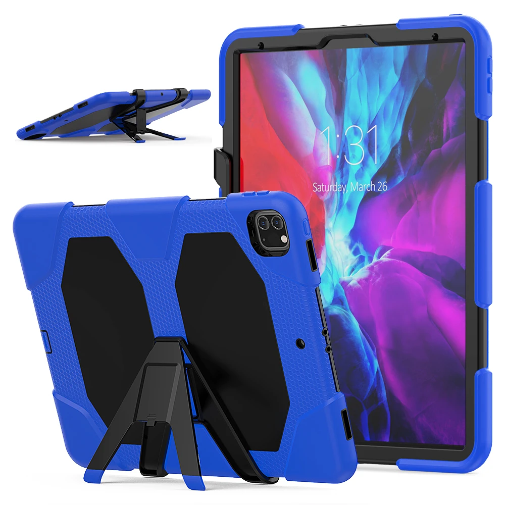 Для iPad pro 12 9 2020 4th A2069 A2232 детский чехол сверхмощный с подставкой 3 слойная защита