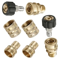 high pressure car washing gun steel wire pipe 38 m22 quick plug 12 34 full copper connection set