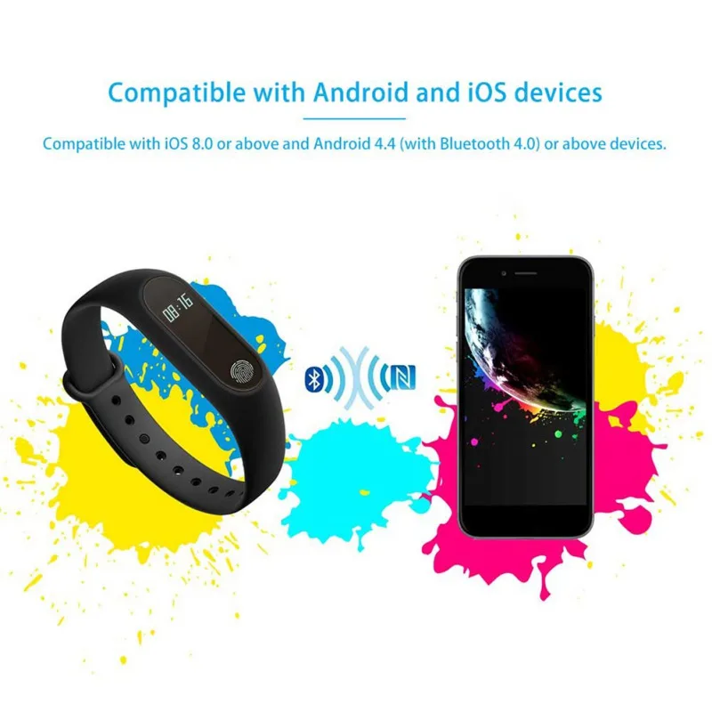 Умный Браслет для здоровья M2 браслет пульса жизни водонепроницаемый спортивный