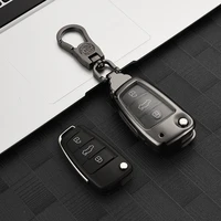 zinc alloy car accessories car key cover protector case for audi a3 a4 a5 c5 c6 8l 8p b6 b7 b8 c6 rs3 q3 q7 tt 8l 8v s3 keychain