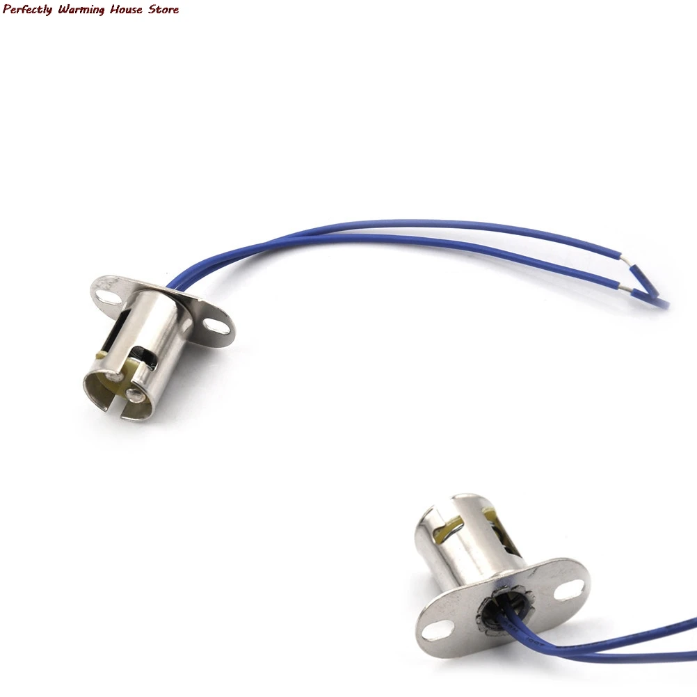 

1c Metalen B15 Lamphouder B15D Socket Platte Voet Lamphouder Base Ba15d Socket