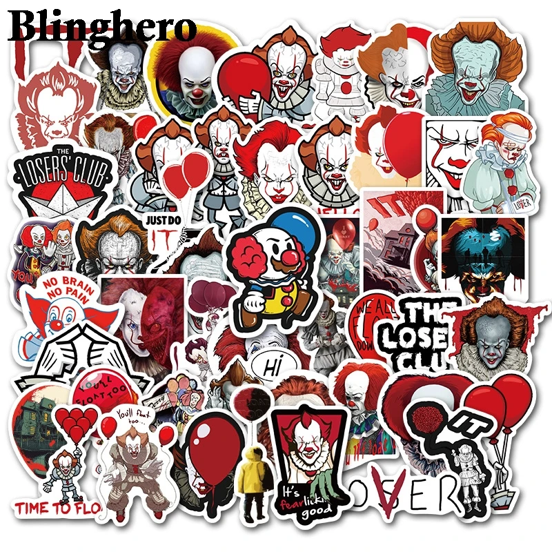 CA656 50 шт./компл. страшная наклейка Водонепроницаемый скейтборд Чемодан Ноутбук