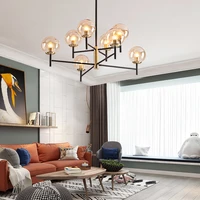 modern nordic glass led chandelier ball led lamp ceiling lamp modern kitchen living room indoor lamp bedroom led lamp