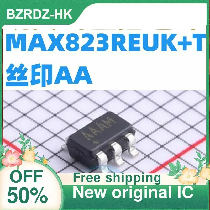 

5 шт./лот MAX823REUK + T SOT23-5 AA 2,63 V MCU новый оригинальный IC