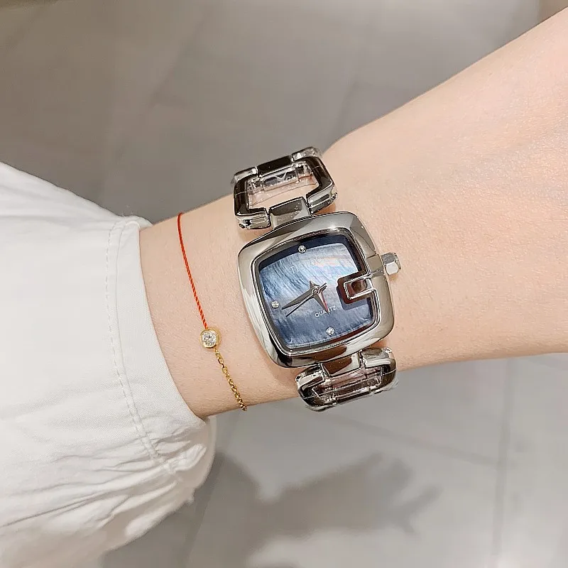 2021 Luxury Watches Women Japan Quartz Simple Square Dial Classic Women Watches Elegent Stainless Steel Rose Gold Wrist Watch