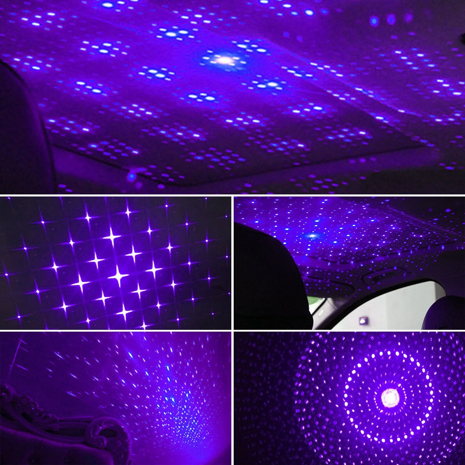 

Roof USB Projection Lamp Star Light 1 A Accessories Atmosphere Interior