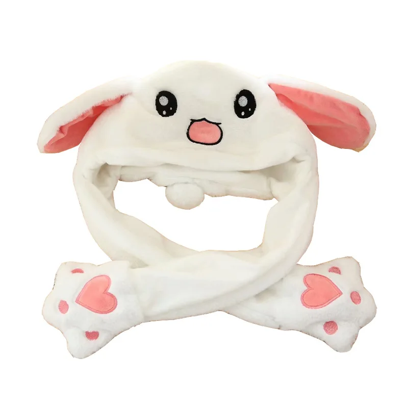 Плюшевая кукла Микки и Минни Маус Disney движущаяся женская шапка с кроличьими