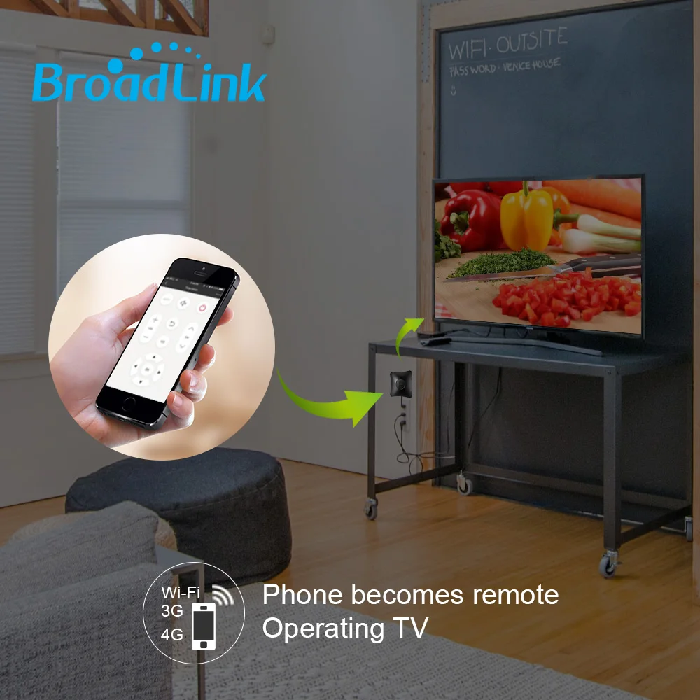 Broadlink RM4pro WI FI ИК + РЧ пульт дистанционного управления &quotумный дом&quot совместимый с